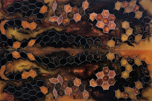 Aluminum Honeycomb and Urethane Resin Custom Knife Scales #23210