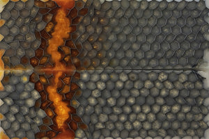 Aluminum Honeycomb and Urethane Resin Custom Knife Scales #23165