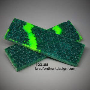 Aluminum Honeycomb and Urethane Resin Custom Knife Scales #23188