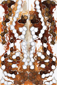 Aluminum Honeycomb and Urethane Resin Custom Knife Scales #23189