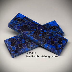 Aluminum Honeycomb and Urethane Resin Custom Knife Scales #23211