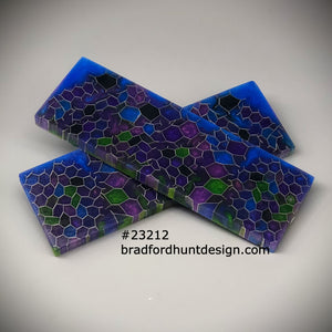 Aluminum Honeycomb and Urethane Resin Custom Knife Scales #23212