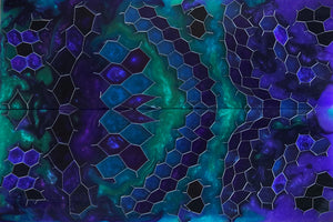 Aluminum Honeycomb and Urethane Resin Custom Knife Scales #23217