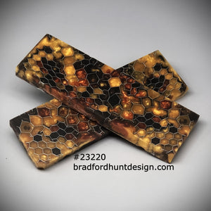 Aluminum Honeycomb and Urethane Resin Custom Knife Scales #23220