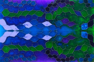 Aluminum Honeycomb and Urethane Resin Custom Knife Scales #23236