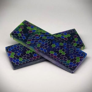 Aluminum Honeycomb and Urethane Resin Custom Knife Scales #23259