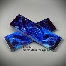 Load image into Gallery viewer, Blue Flame Urethane Resin Custom Knife Scales #24063