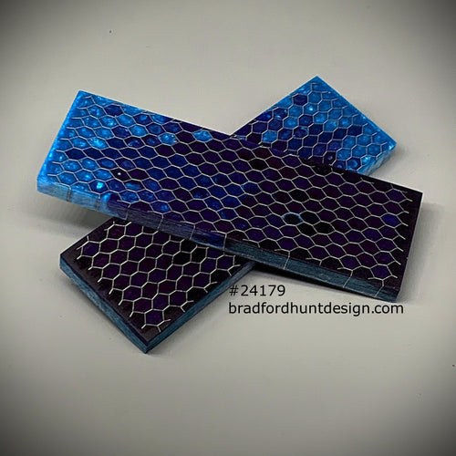 Aluminum Honeycomb and Urethane Resin Custom Knife Scales #24179