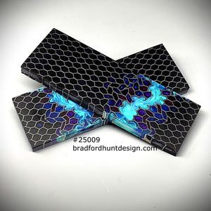 Aluminum Honeycomb and Urethane Resin Custom Knife Scales #25009
