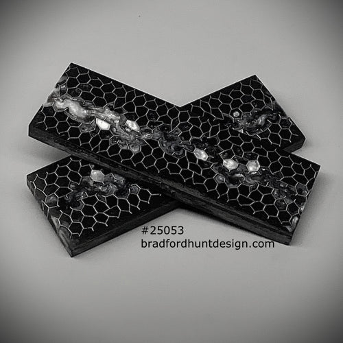 Aluminum Honeycomb and Urethane Resin Custom Knife Scales #25053