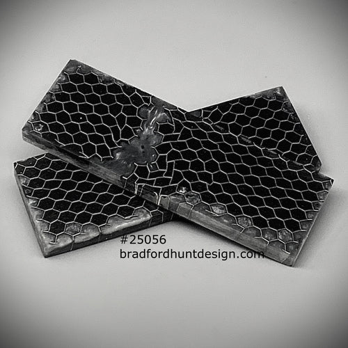 Aluminum Honeycomb and Urethane Resin Custom Knife Scales #25056