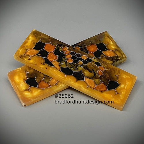 Aluminum Honeycomb and Urethane Resin Custom Knife Scales #25062