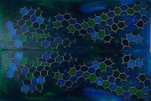 Aluminum Honeycomb and Urethane Resin Custom Knife Scales #25068