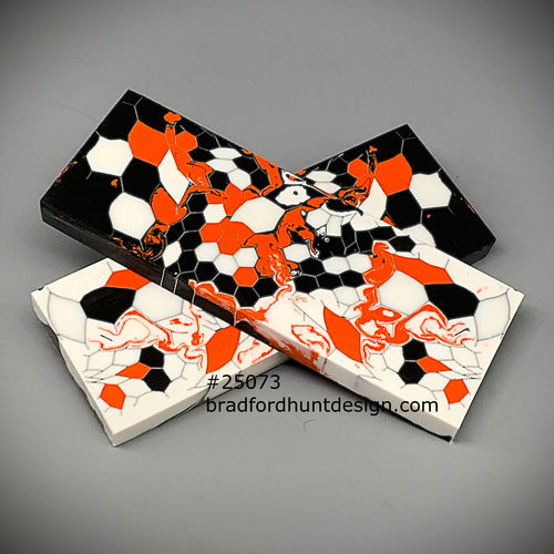 Aluminum Honeycomb and Urethane Resin Custom Knife Scales #25073