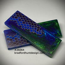 Load image into Gallery viewer, Aluminum Honeycomb and Urethane Resin Custom Knife Scales #26064