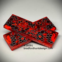 Load image into Gallery viewer, Aluminum Honeycomb and Urethane Resin Custom Knife Scales #26091