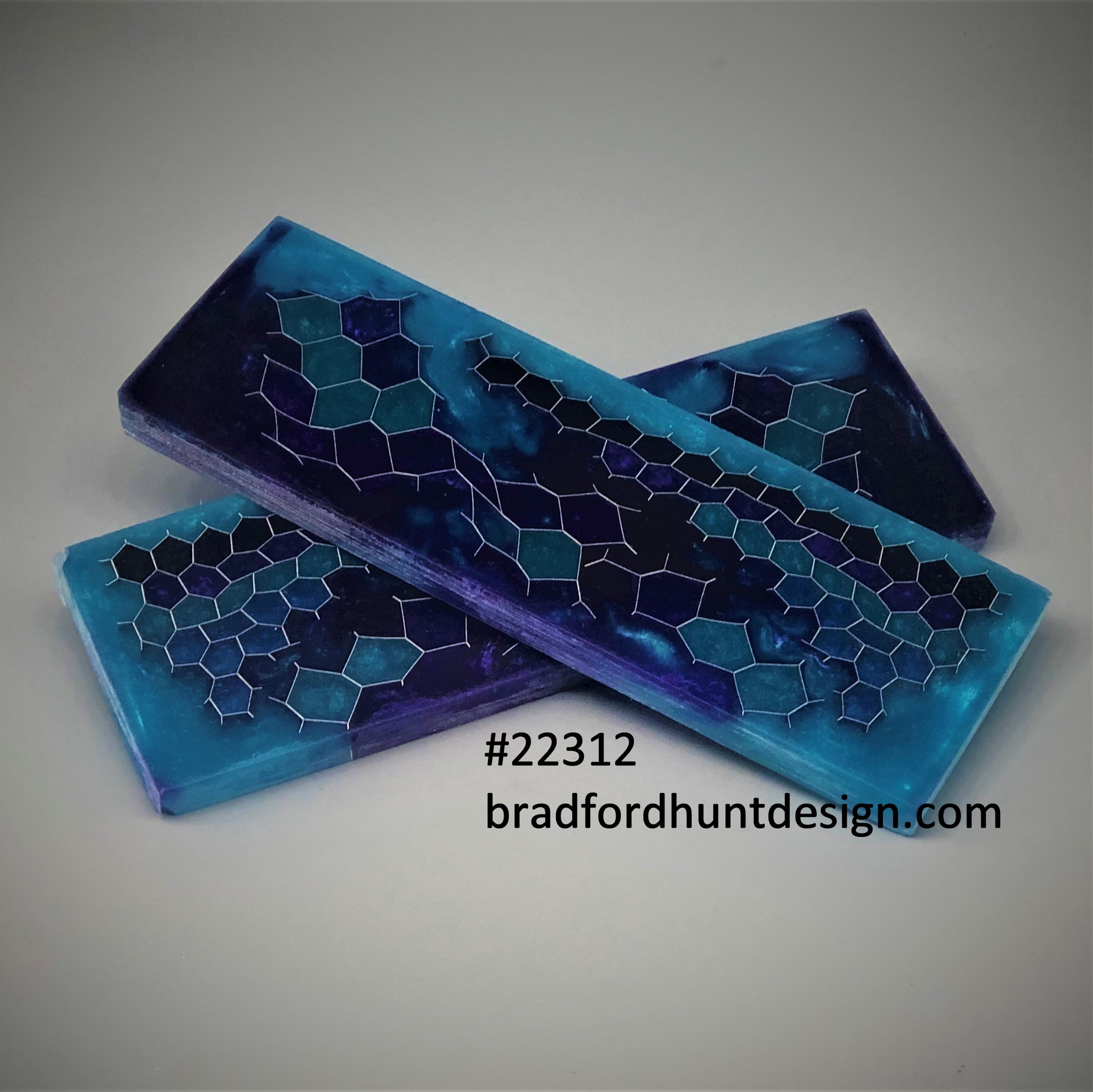 Epoxy Honeycomb Knife Handle Honeycomb Knife Scales Hex Knife Handle 