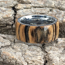 Load image into Gallery viewer, Handmade Natural Tropical Hardwood Wooden Ring sz8 1/2