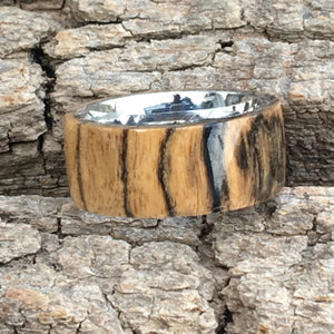 Handmade Natural Tropical Hardwood Wooden Ring sz8 1/2